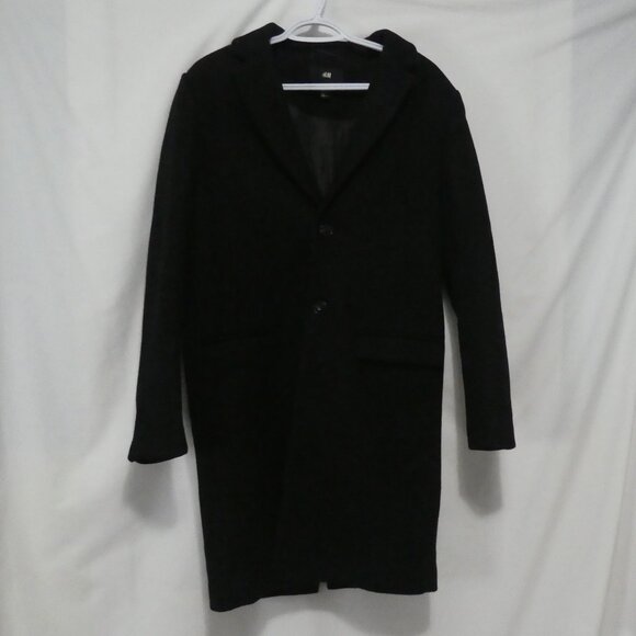H&M | size 36R | Timeless Black Tailored Coat - Picture 1 of 9
